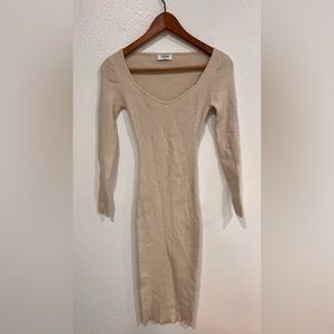 Workshop Republic Clothing Cream Midi Dress